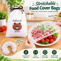 100pcs Reusable Food Cover Adjustable Disposable Food Cover