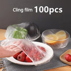 100pcs Reusable Food Cover Adjustable Disposable Food Cover
