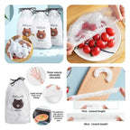 100pcs Reusable Food Cover Adjustable Disposable Food Cover