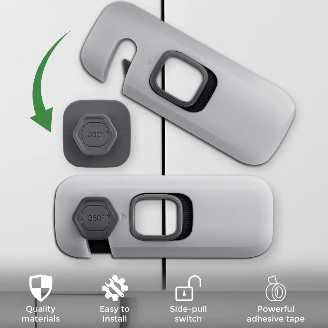 Baby Safety Lock for Refrigerator, Cabinets & Drawers