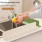 Green Silicone Sink Splash Guard for Kitchen & Bathroom