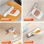 Mini Mop with Water Absorbent Sponge 2 Pcs White