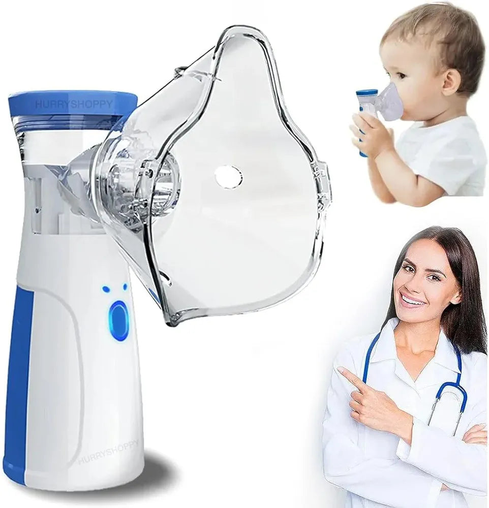Portable Mesh Nebulizer, Effective for Cough, Asthma Silent and Compact Nebulizer Machine