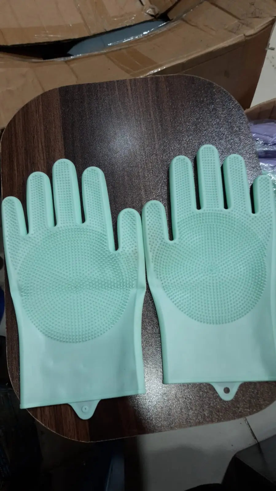 Silicone Dish Washing Gloves ,1 Pair,Random Color