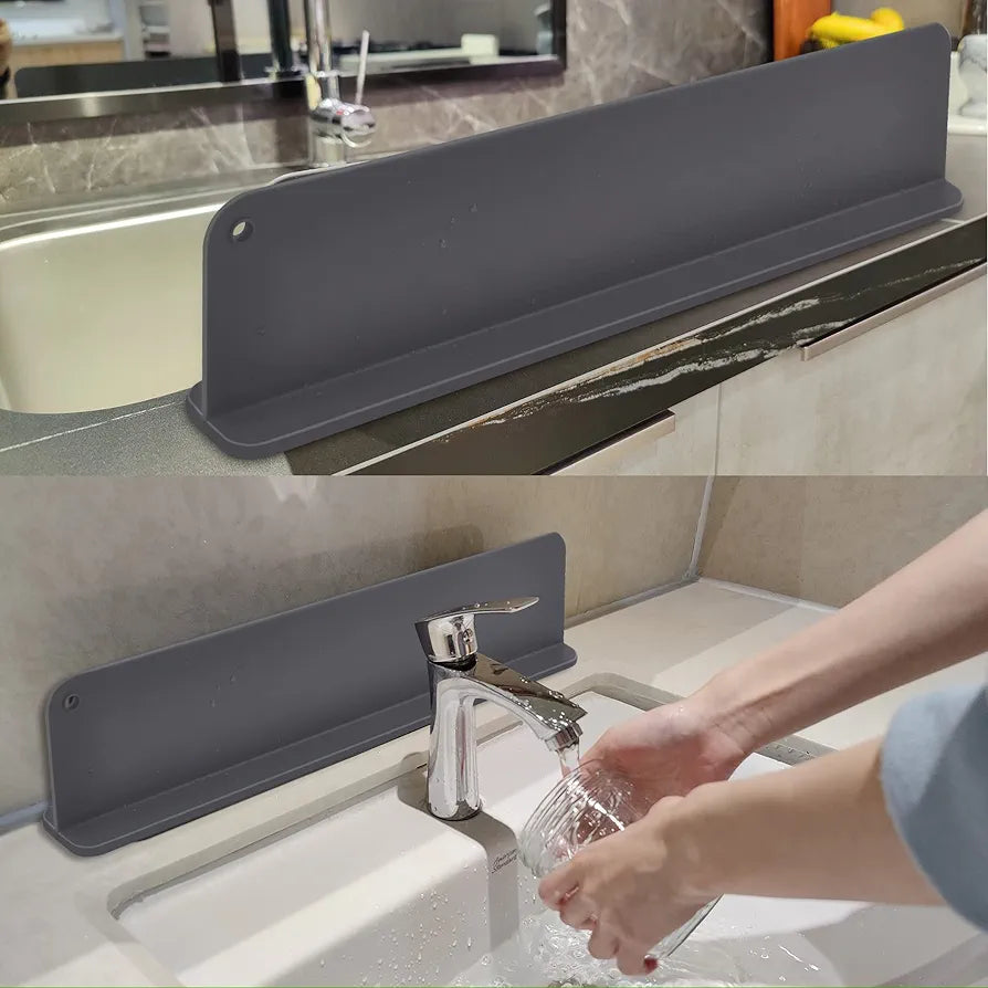 Kitchen Sink Splash Guard - Silicone Splash Guard for Water Sink, Bathtub, Faucet, Sink Backsplash Guard