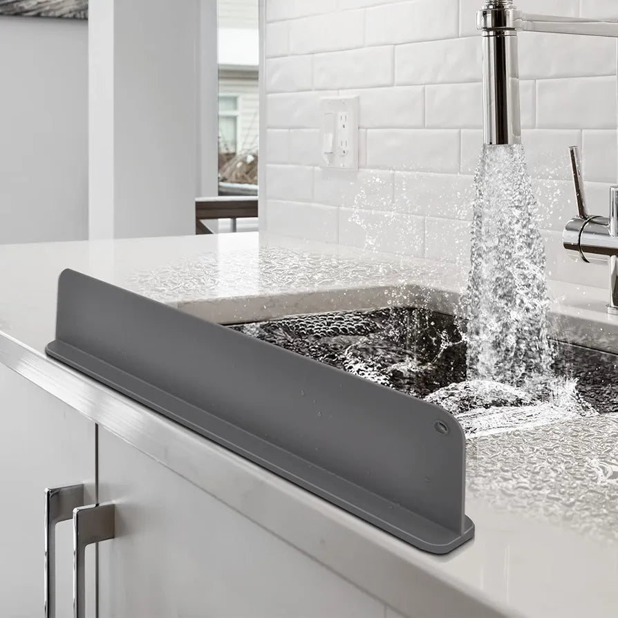 Kitchen Sink Splash Guard - Silicone Splash Guard for Water Sink, Bathtub, Faucet, Sink Backsplash Guard