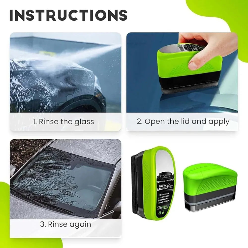 Car oil film cleaner brush | Clear vision glass cleaner