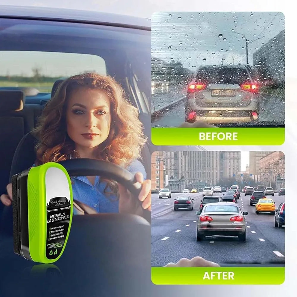 Car oil film cleaner brush | Clear vision glass cleaner
