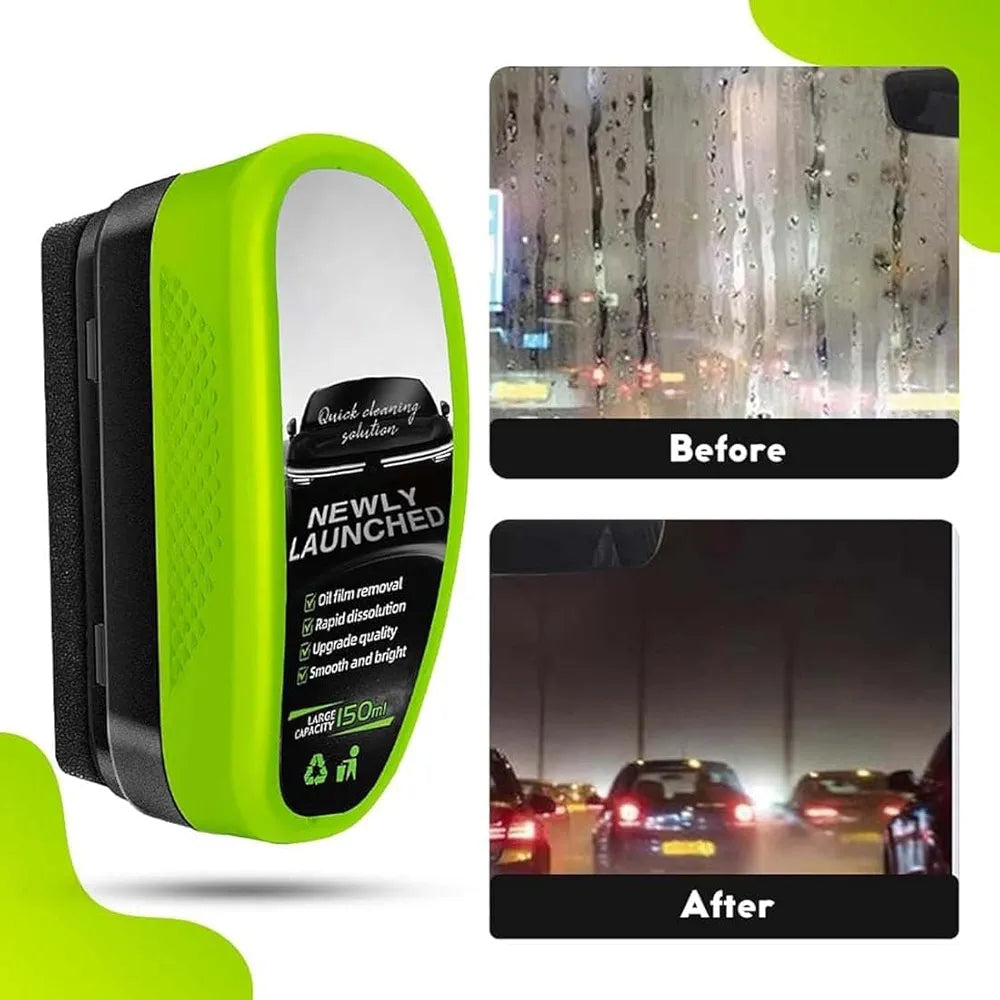 Car oil film cleaner brush | Clear vision glass cleaner